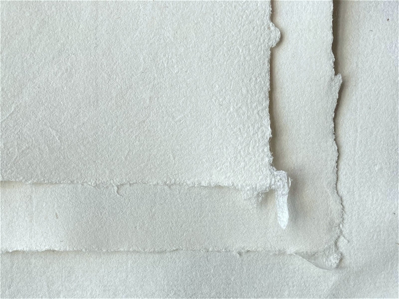 Hand Made Paper - Laid Bright White - 100gsm