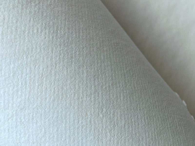 Hand Made Paper - Laid Bright White - 100gsm
