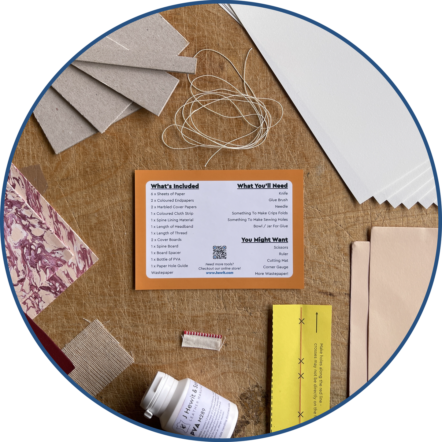 Beginner's Bookbinding Kit - Materials