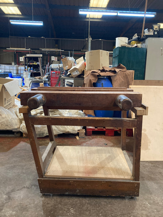 Tub and Laying Press on Wheels