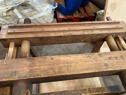 Tub and Laying Press on Wheels