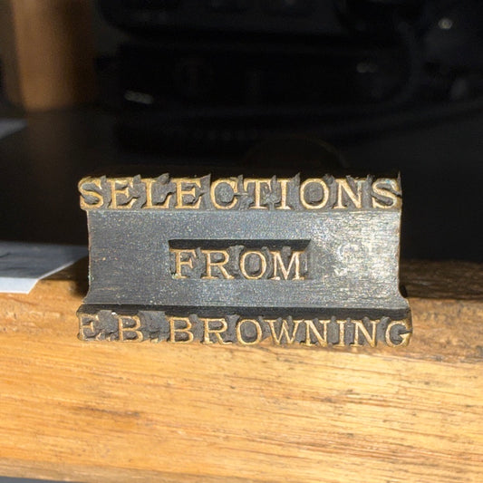 Selections From E.B. Browning