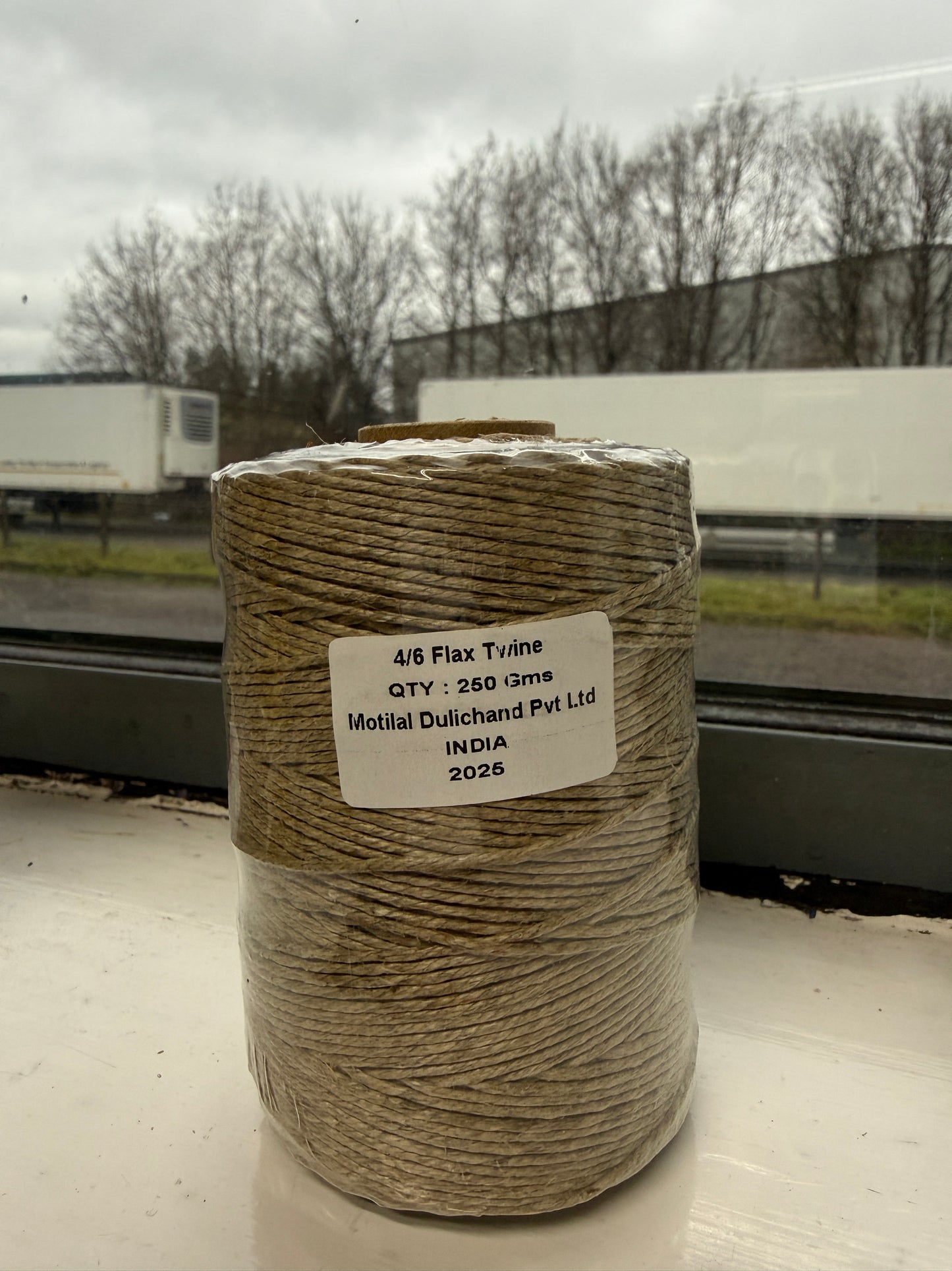 Sample product - Flax Twine 4/6, 250g Cop