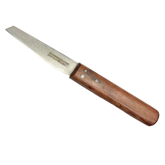 Clip-Point Knife - Redwood Handle