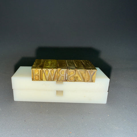 Brass Type & Tools